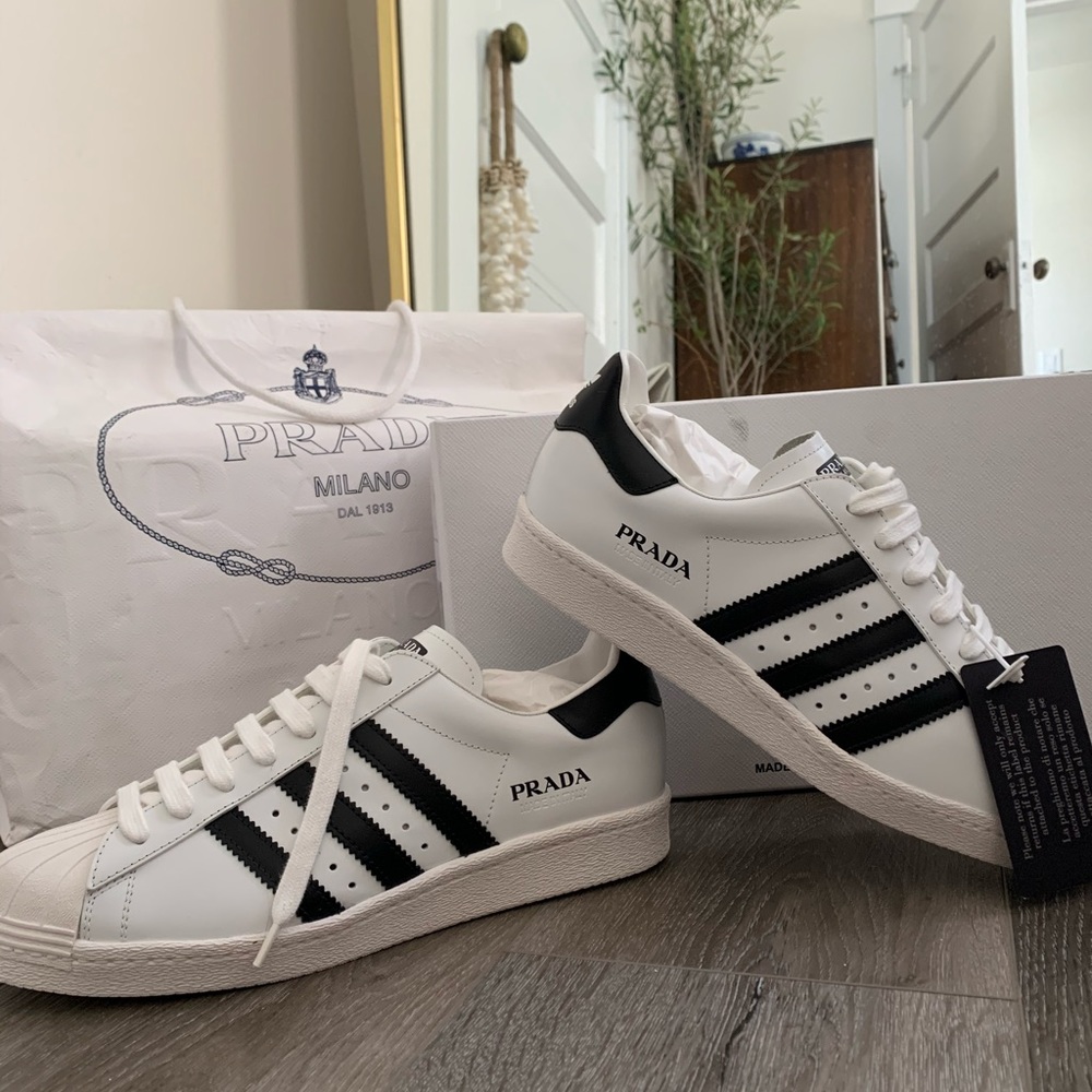 Brand new, never worn Prada Adidas sneakers